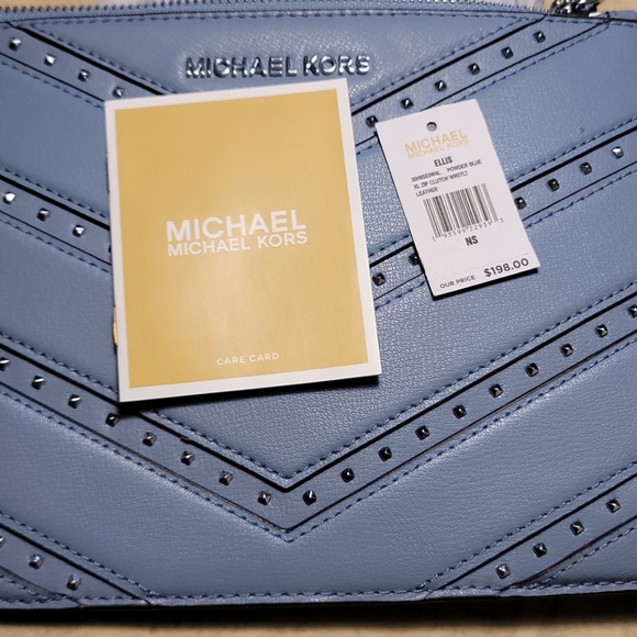 Michael Kors ELLIS XL Zip Clutch Wristlet - Picture 12 of 13